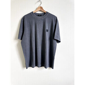 NEUW Samo Repair Logo-Graphic T-Shirt GRAPHITE size M organic cotton